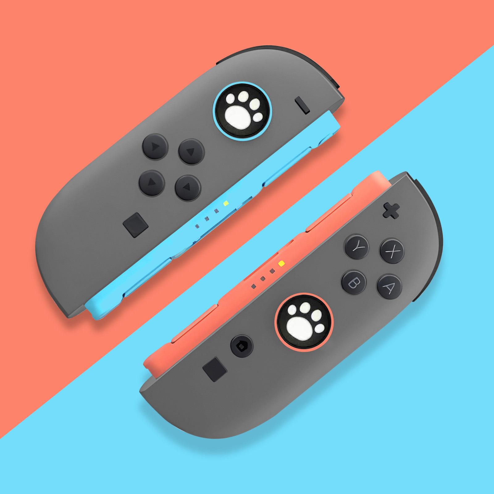 Gaming Kit Accessories Nintendo Switch - 2 個かわいい猫シリコングリップカバーキャップニンテンドースイッチ 2 ジョイコンコントローラ保護ゲームアクセサリー