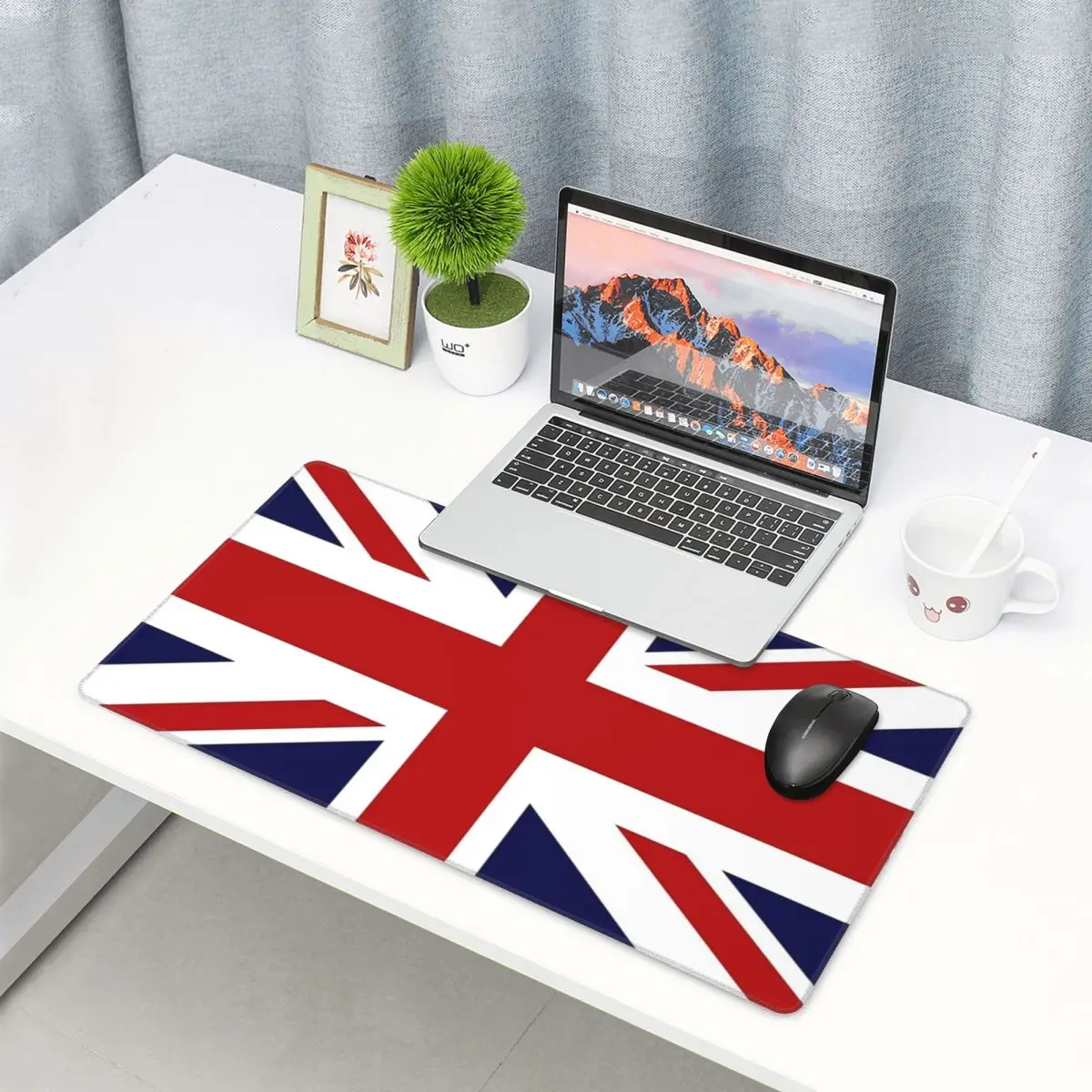 Gaming Accessories Uk - 大型マウスパッド英国ユニオンジャック旗ゲーマーPCラップトップマットキーボードカーペットコンピューターゲームオフィスアクセサリーデスクマット