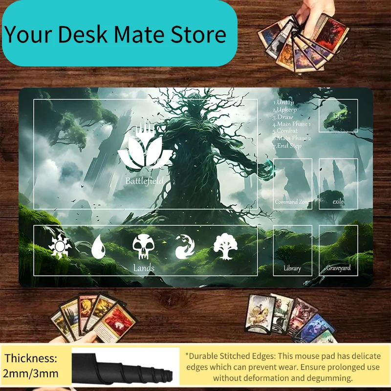 Gaming Accessories Men - グリーンジャイアントツリーマン マウスパッド プレイマット マジックトレーディングカード ゲーミングマット デスクマット