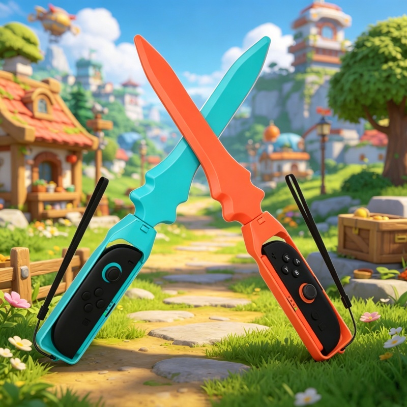 Gaming Kit Accessories Nintendo Switch - Switch 2 ジョイパッド用剣型コントローラーグリップ 2個パック、モーションセンシングゲームアクセサリー
