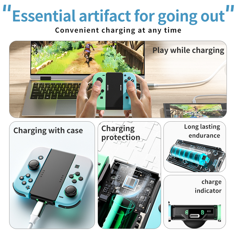 AOLION ポータブルスイッチジョイコン充電グリップ 34 - Gaming Kit Accessories Nintendo Switch のレビューと価格