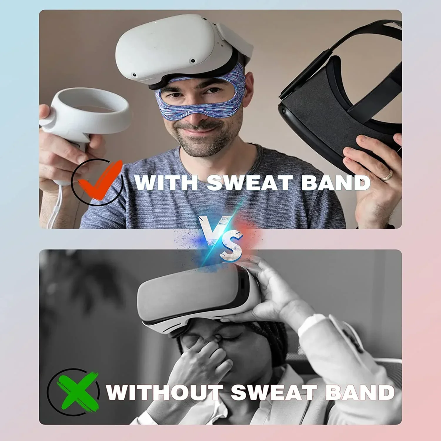 アイマスクメタオキュラスクエスト 2 汗止めバンド VR メ - Gaming Accessories Headset のレビューと価格