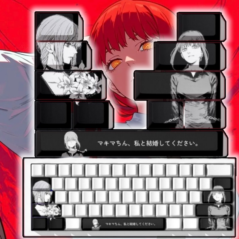 チェーンソーマンマキマテーマアニメキーキャップメカニカルキー - Gaming Accessories Men のレビューと価格