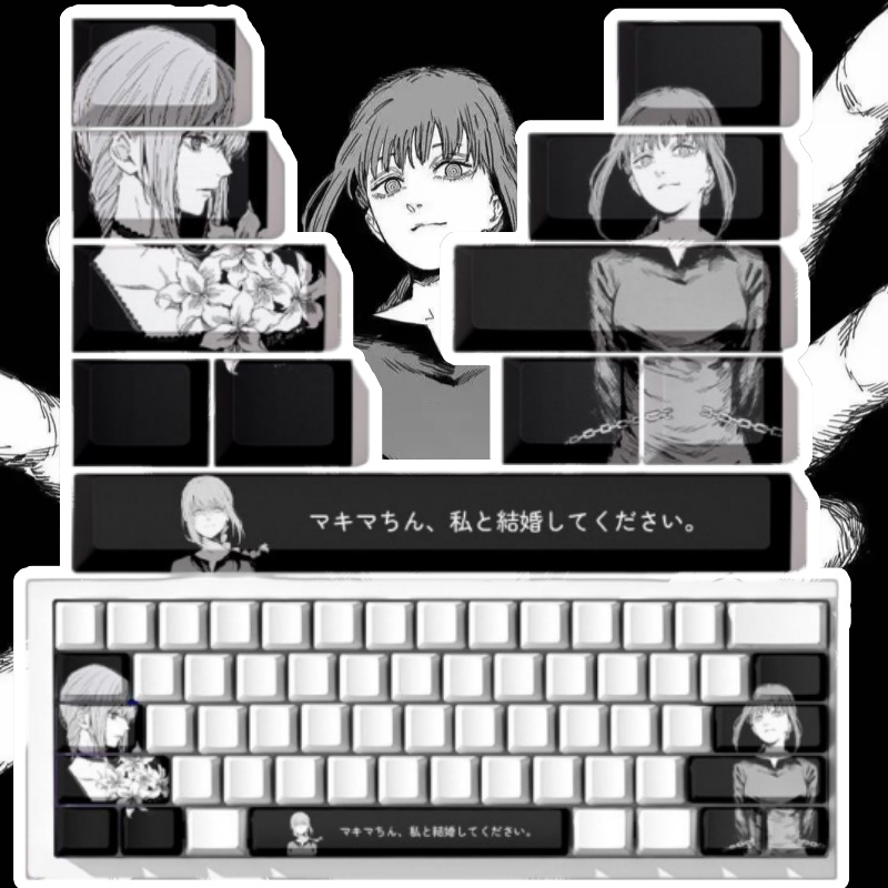 チェーンソーマンマキマテーマアニメキーキャップメカニカルキー - Gaming Accessories Men のレビューと価格
