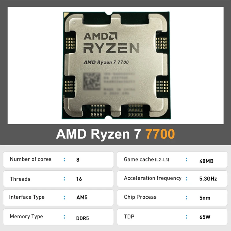 AMD Ryzen 7 7700 R7 7700 CPU 8 - Amd Cpu Ryzen 7 のレビューと価格