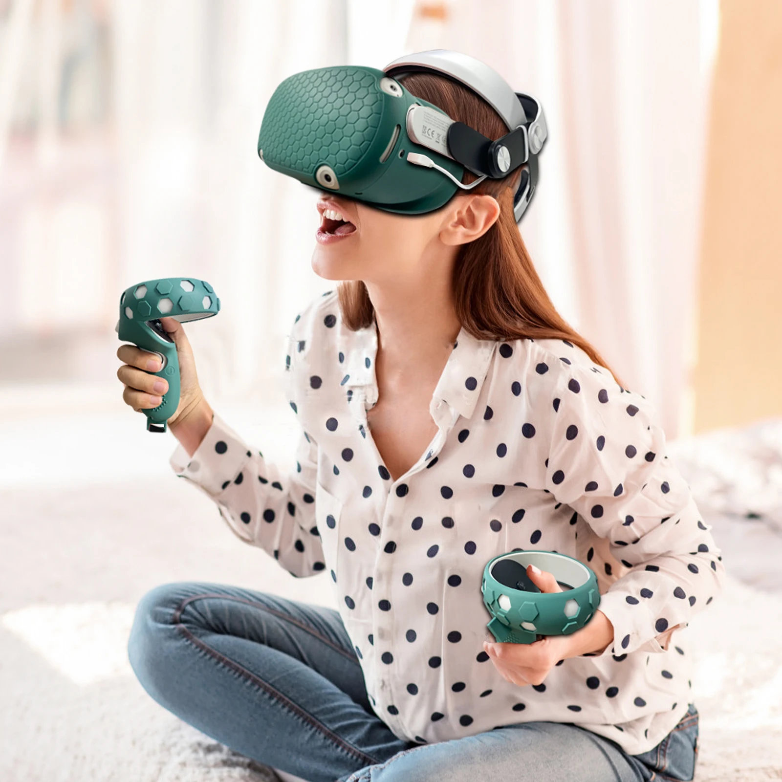 シリコン保護ケース,Oculus Quest 2用,ヘッドカ - Gaming Accessories Headset のレビューと価格