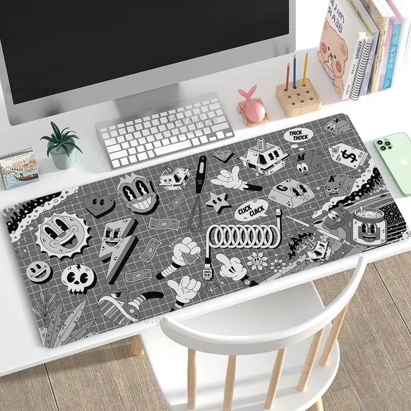 大型グラフィティマウスパッド、オフィスラグ、デスクマット、P - Gaming Accessories For Pc Setup のレビューと価格