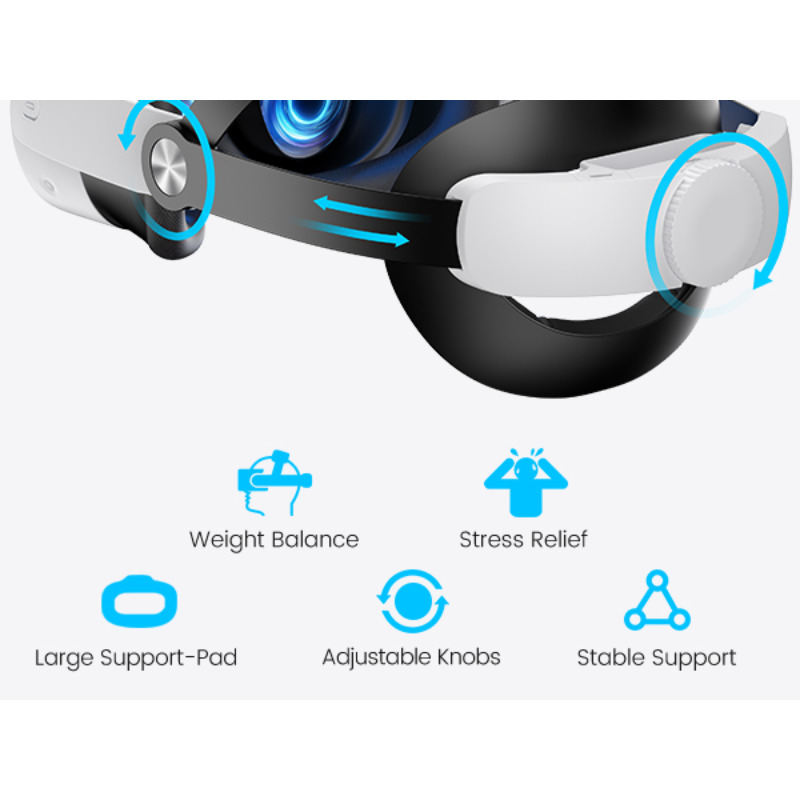 BEBONCOOL クエスト 3/2 VR 用調節可能なヘッ - Gaming Accessories Headset のレビューと価格